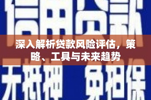 海原深入解析贷款风险评估，策略、工具与未来趋势