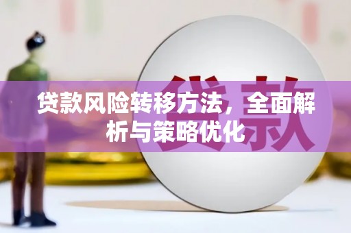 茌平贷款风险转移方法，全面解析与策略优化