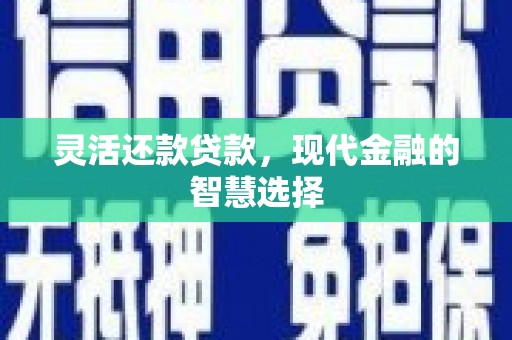 梁山灵活还款贷款，现代金融的智慧选择