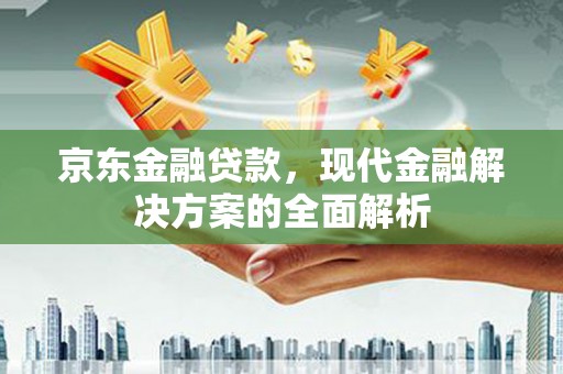枞阳京东金融贷款，现代金融解决方案的全面解析