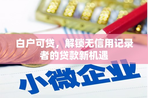 涉县白户可贷，解锁无信用记录者的贷款新机遇