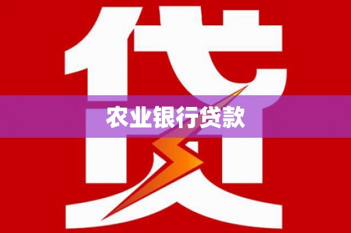 阜康农业银行贷款