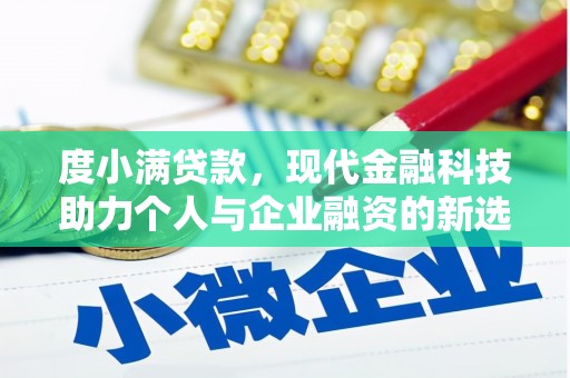 漳州度小满贷款，现代金融科技助力个人与企业融资的新选择