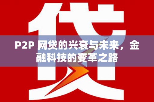 沂源P2P 网贷的兴衰与未来，金融科技的变革之路