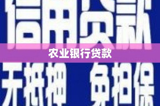 洛川农业银行贷款