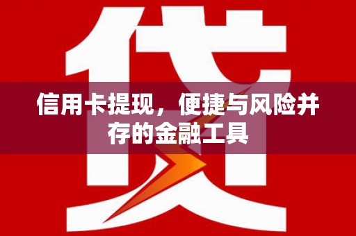 民和信用卡提现，便捷与风险并存的金融工具